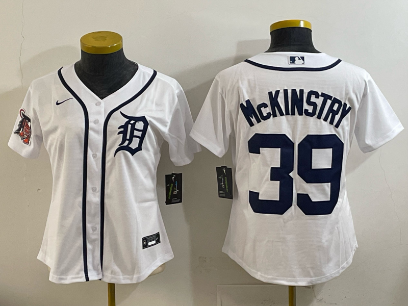 Youth Detroit Tigers 39 McKinstry white 2025 Nike MLB jersey 006